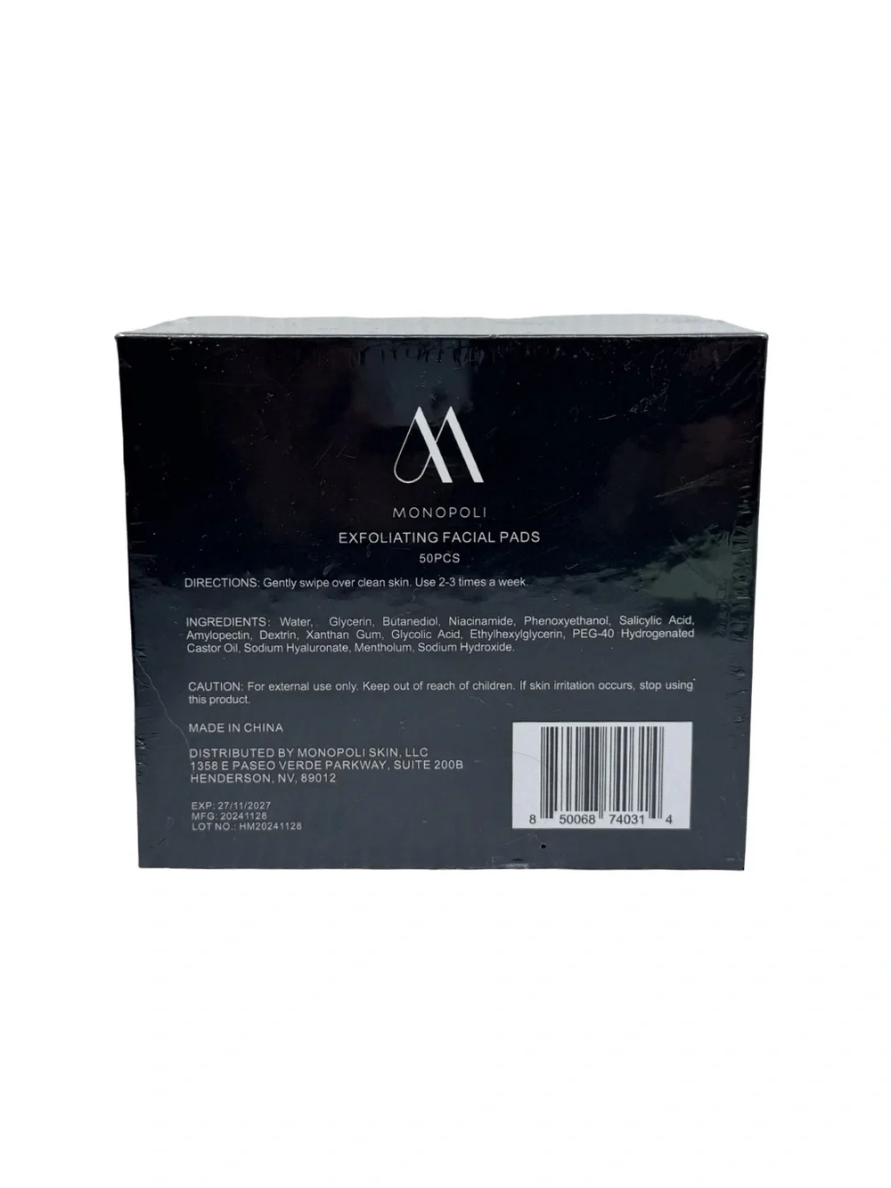 Monopoli Exfoliating Facial Pads - 50 Pieces